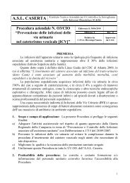 PROCEDURA 03_CIO - Cateterismo Vescicale - ASL Caserta