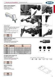 41 t 3JDBNCJ QFS EFDFTQVHMJBUPSJ t Brushcutter spare parts