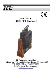 Azionamento REG FET formato EUROCARD - RE Elettronica ...