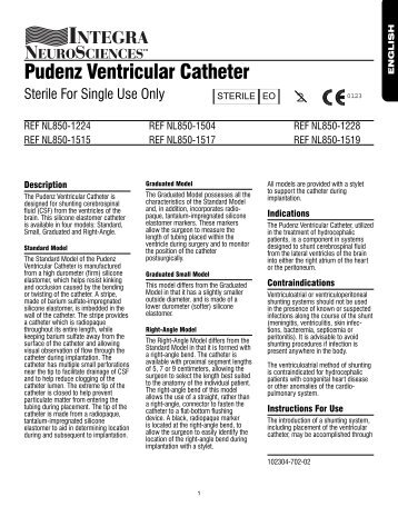 Pudenz Ventricular Catheter