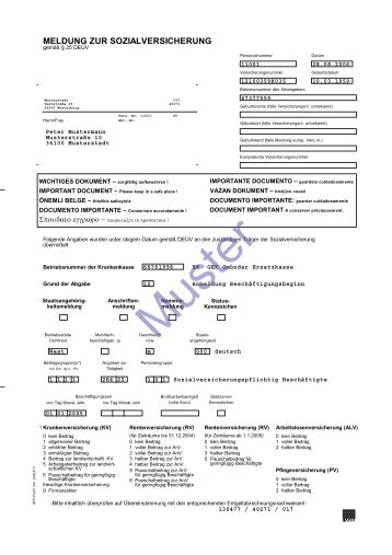 Wie Lange Muss Man Meldebescheinigung Zur Sozialversicherung Aufbewahren Meldung zur Sozialversicherung