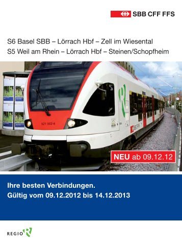 Fahrplan Wiesentalbahn 2013 - SBB Deutschland GmbH