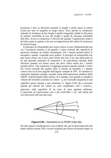 Capitolo 6 Il Sistema Satellitare GPS 6.1 – Descrizione del sistema ...