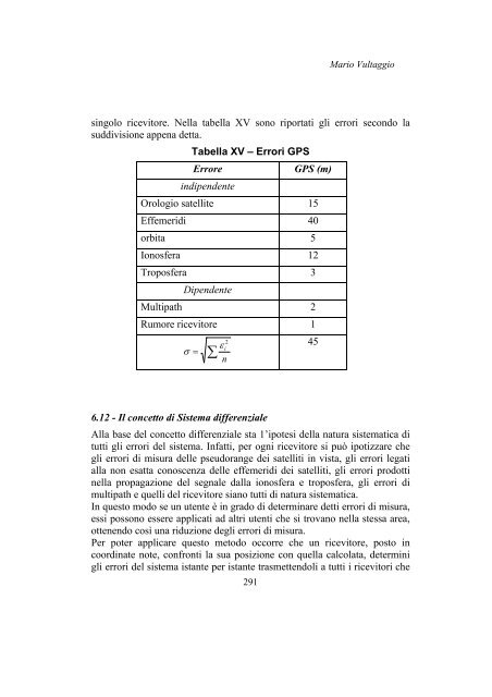 Capitolo 6 Il Sistema Satellitare GPS 6.1 – Descrizione del sistema ...