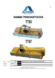 I MANUALE D'USO E MANUTENZIONE - Alpego
