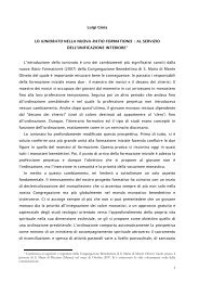 Gioia - Iuniorato e Ratio- Articolo ULIVO - Luigi Gioia osb