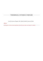 WORMHOLES, UNIVERSO E STRINGHE - Nardelli