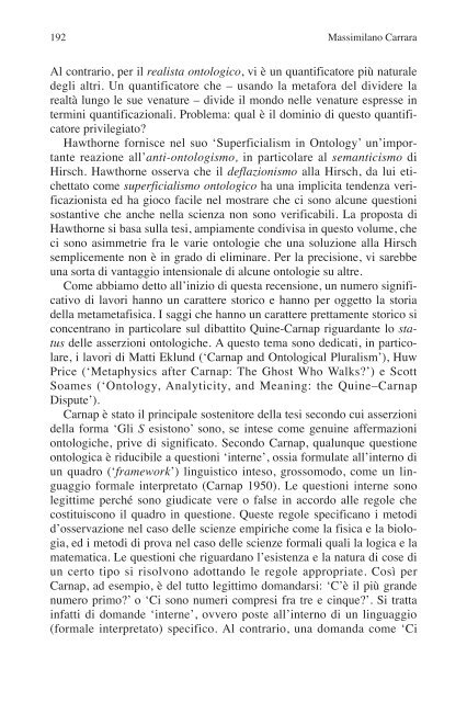 ANALISI - Dipartimento di Filosofia