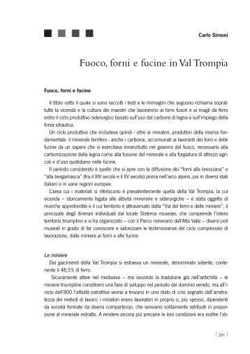 Fuoco, forni e fucine in Val Trompia - Rete dei Musei e dei Beni ...