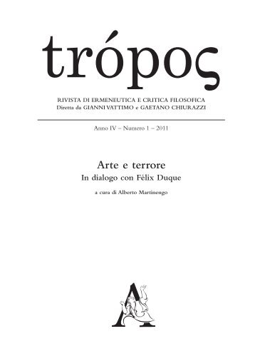 Arte e terrore In dialogo con Félix Duque - Aracne editrice