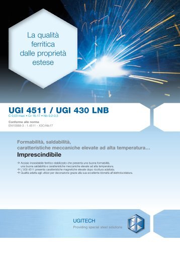 UGI 4511 / UGI 430 LNB - Ugitech