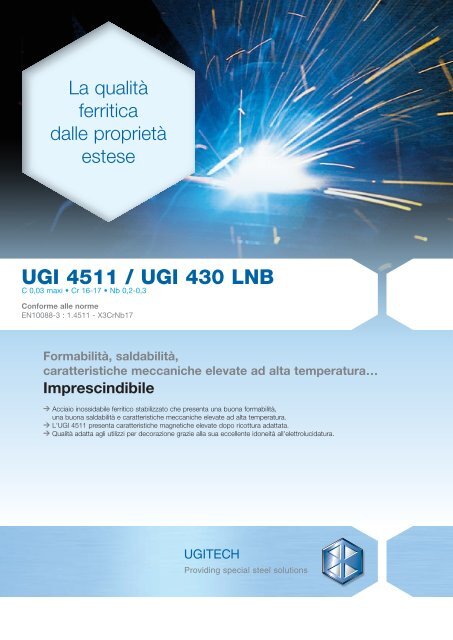 UGI 4511 / UGI 430 LNB - Ugitech