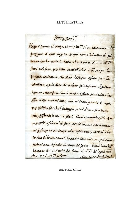 Lettera di presentazione di un nuovo catalogo
