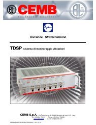 Divisione Strumentazione - Cemb S.p.A.