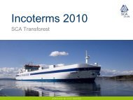 Incoterms 2000, SCA Transforest AB