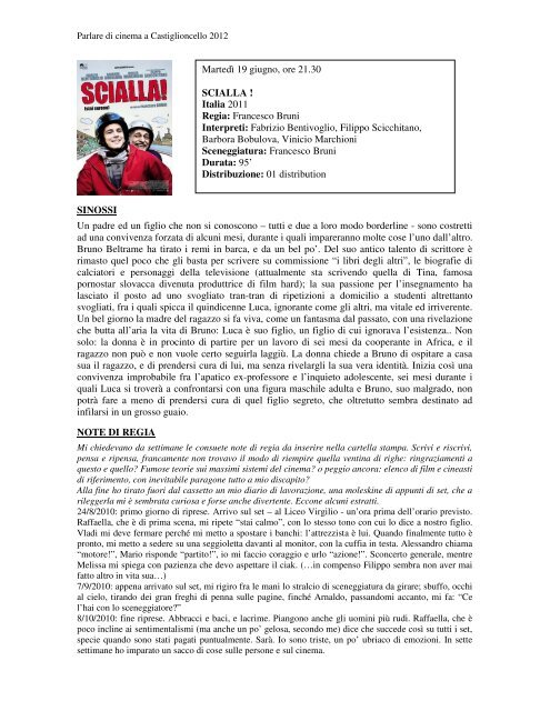 SINOSSI Un padre ed un figlio che non si conoscono – tutti e due a ...