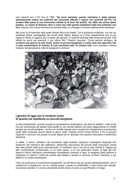 Scarica questa pagina in formato pdf - Pier Paolo Pasolini