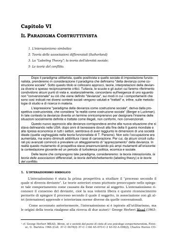 Capitolo 6: Paradigma costruttivista - Sociologia dell'Emarginazione ...