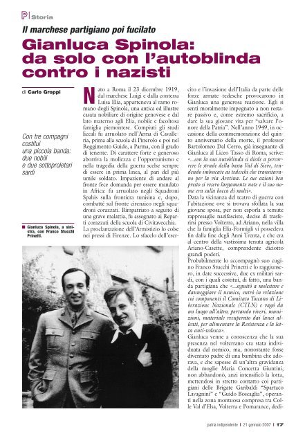 Gianluca Spinola: da solo con l'autoblinda contro i nazisti - Anpi