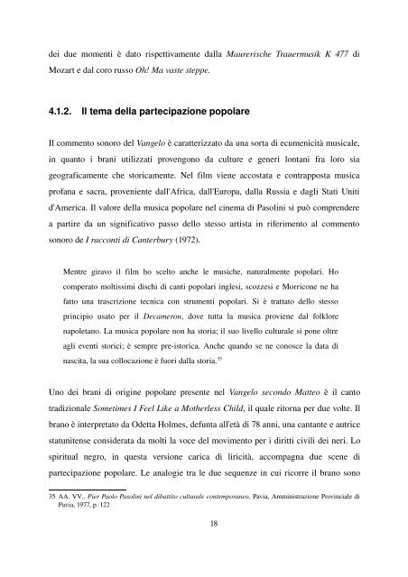 per leggere la tesi di alberto carlassare clicca qui - Pier Paolo Pasolini