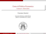 Lezione 4 - Dipartimento di Economia