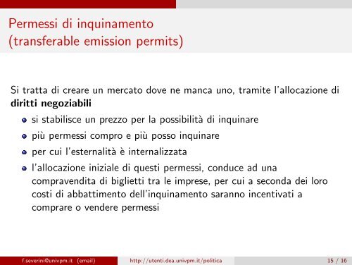 Lezione 4 - Dipartimento di Economia