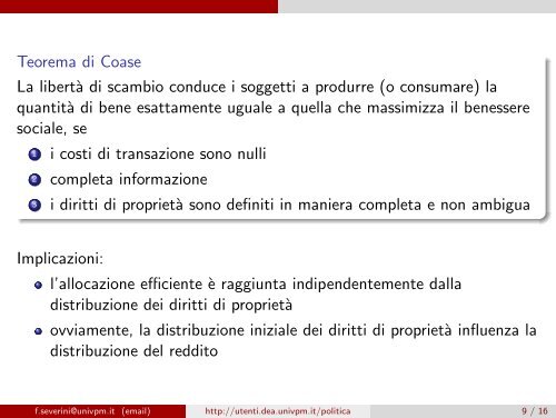 Lezione 4 - Dipartimento di Economia