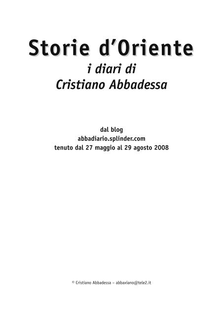 scarica il diario Storie d'Oriente in pdf: 760kb