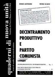 Decentramento produttivo e Partito comunista - Centrogramsci.it