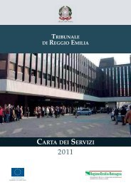 Carta dei servizi del Tribunale di Reggio Emilia