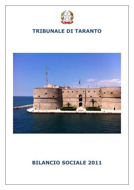 Bilancio Sociale Tribunale Di Taranto