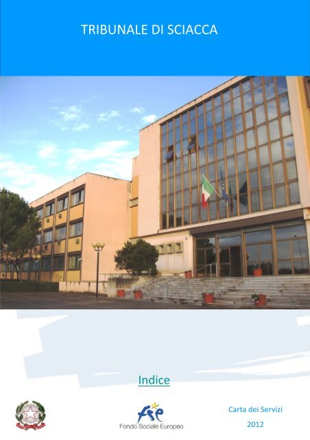 Scarica la Carta dei Servizi del Tribunale di Sciacca