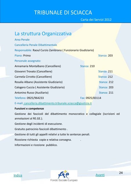 Scarica la Carta dei Servizi del Tribunale di Sciacca