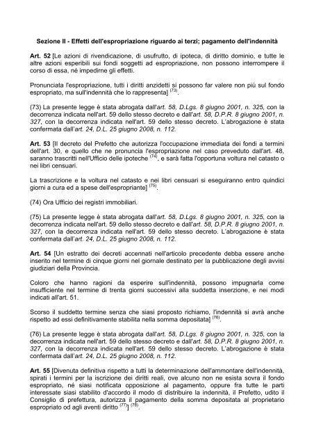 Legge n. 2359 del 25 giugno 1865 - Dipartimento della Protezione ...