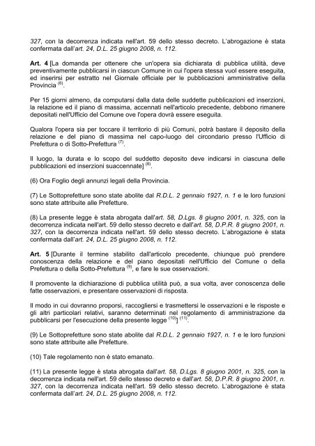 Legge n. 2359 del 25 giugno 1865 - Dipartimento della Protezione ...