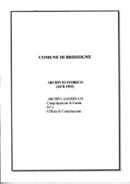 Archivio storico del Comune di Brissogne - storia della valle d'aosta