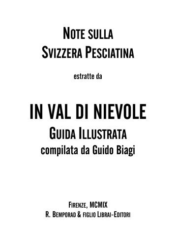 "svizzera pesciatina" di g. biagi - Associazione "I Montagnardi"