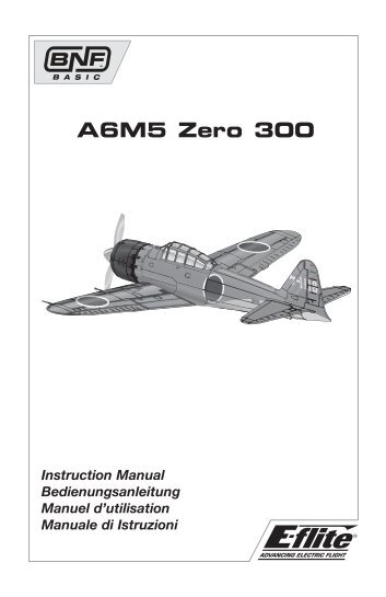 31020 EFL A6M5 Zero 300 manual.indb - Horizon Hobby UK