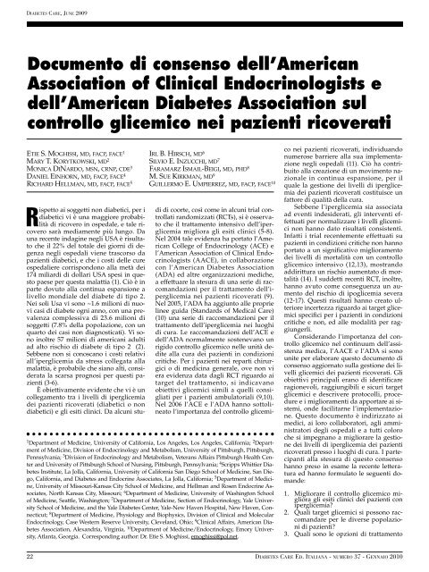 Num. 37 - Febbraio 2010 - Infodiabetes.it