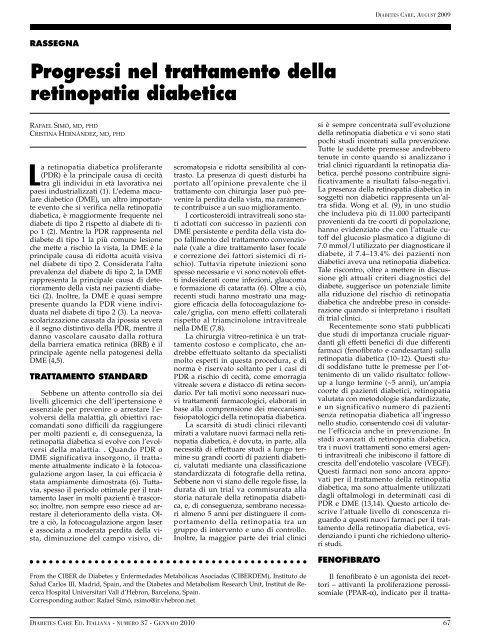 Num. 37 - Febbraio 2010 - Infodiabetes.it