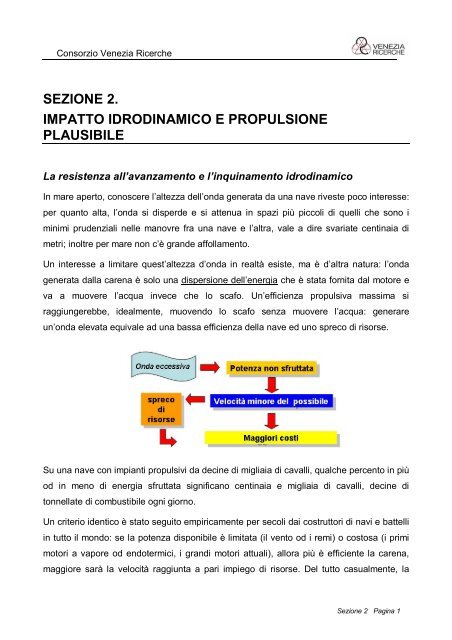 sezione 2. impatto idrodinamico e propulsione ... - Servizio Trasporti