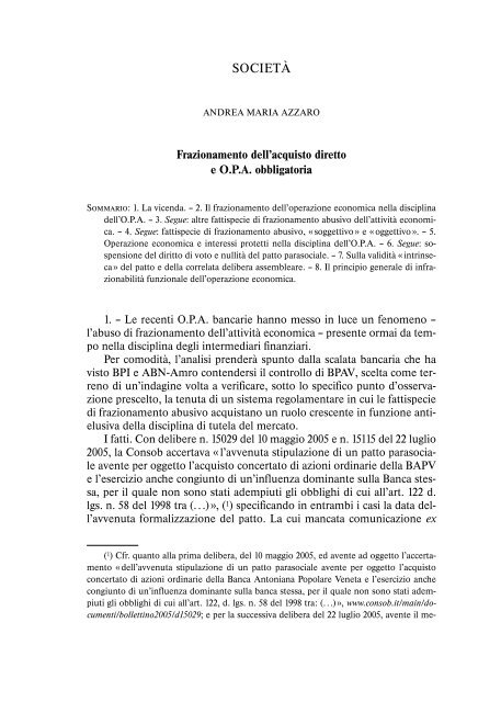 Contratto e impresa - Cedam