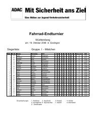 Fahrrad-Endturnier