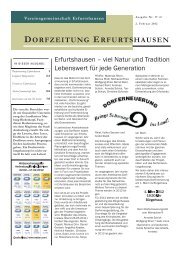 DORFZEITUNG ERFURTSHAUSEN - Stadt Amöneburg