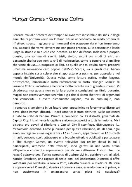 Voci di corridoio - Edizione vacanze 2012 - ISISS Antonio Scarpa