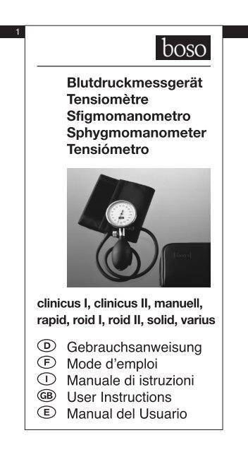Blutdruckmessgerät Tensiomètre Sfigmomanometro ...