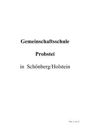 Gemeinschaftsschule Probstei in Schönberg/Holstein - Amt Probstei