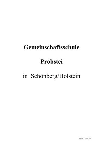 Gemeinschaftsschule Probstei in Schönberg/Holstein - Amt Probstei