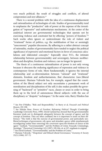 Foucault, Biopolitics, and Governmentality