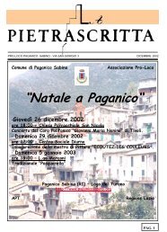 Dicembre 2002 - Paganico Sabino